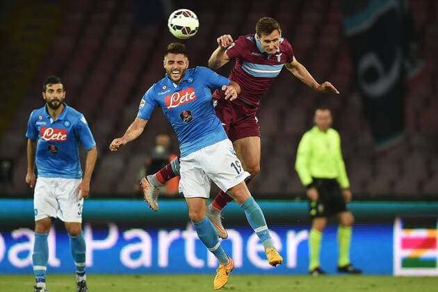 David Lopez Napoli, Miroslav Klose Lazio Napoli 31-05-2015 Stadio San Paolo Football Calcio Serie A 2014 2015 SSC Napoli vs. Lazio Roma. andreaxstaccioli