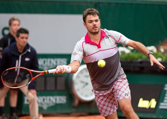 Stanislas Wawrinka (SUI) Tennis - French Open 2015 - Grand Slam ITF ATP Tennis Herren WTA Tennis Damen - Roland Garros - Paris - - France - 31 May 2015.