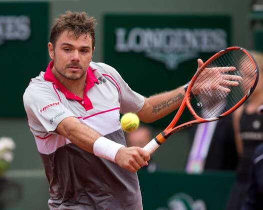 Stanislas Wawrinka (SUI) Tennis - French Open 2015 - Grand Slam ITF ATP Tennis Herren WTA Tennis Damen - Roland Garros - Paris - - France - 31 May 2015.