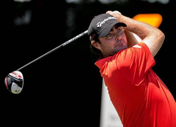 May 31, 2015: Steven Bowditch hits a tee shot off of hole 4 during the fourth round of the AT&T Byron Nelson at TPC Four Seasons Resort in Irving, TX. GOLF: MAY 31 PGA Golf Herren - AT&T Byron Nelson Championship - Final Round Icon1505310314 EDITORIAL USE ONLY