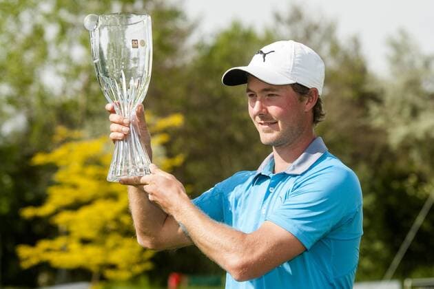 Golf player Jens Fahrbring from Switzerland won the D+D Real Czech Challenge Open golf tournament of European Challenge Tour in Golf Resort Kuneticka Hora, Dritec, Czech Republic, on Sunday, May 31, 2015. (CTKxPhoto DavidxTanecek) CTKPhotoP201505310424601  TAD 004