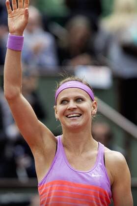 TENNIS - WTA Tennis Damen French Open 2015 PARIS,FRANCE,01.JUN.15 - TENNIS - WTA Tour, Grand Slam, Roland Garros, French Open. Image shows the rejoicing of Lucie Safarova (CZE). GEPAxpictures xMatthiasxHauer
