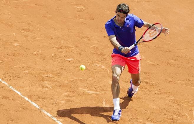 TENNIS - ATP Tennis Herren French Open 2015 PARIS,FRANCE,01.JUN.15 - TENNIS - ATP World Tour, Grand Slam, Roland Garros, French Open. Image shows Roger Federer (SUI). GEPAxpictures xMatthiasxHauer