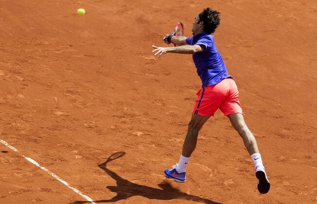 TENNIS - ATP Tennis Herren French Open 2015 PARIS,FRANCE,01.JUN.15 - TENNIS - ATP World Tour, Grand Slam, Roland Garros, French Open. Image shows Roger Federer (SUI). GEPAxpictures xMatthiasxHauer