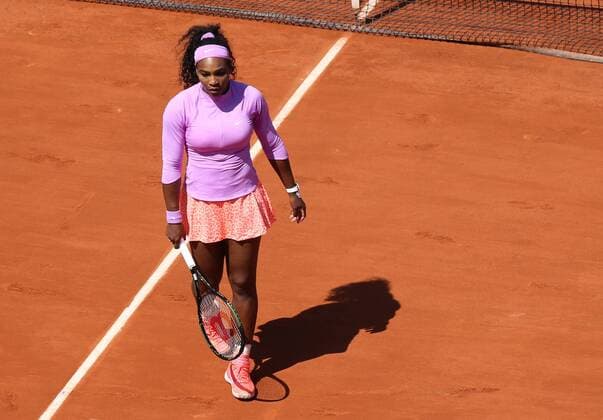 - PARIS, FRANCE: American Serena Williams pictured during a tennis match between US Sloane Stephens and US Serena Williams in the 1 8 finals of the women s singles at the Roland Garros French Open tennis tournament, in Paris, France, Monday 01 June 2015. The Roland Garros Grand Slam takes place from 24 May to 07 June 2015. VIRGINIExLEFOUR  x04635020x