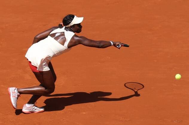 - PARIS, FRANCE: American Sloane Stephens pictured in action during a tennis match between US Sloane Stephens and US Serena Williams in the 1 8 finals of the women s singles at the Roland Garros French Open tennis tournament, in Paris, France, Monday 01 June 2015. The Roland Garros Grand Slam takes place from 24 May to 07 June 2015. VIRGINIExLEFOUR  x04635021x