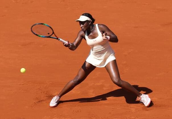 - PARIS, FRANCE: American Sloane Stephens pictured in action during a tennis match between US Sloane Stephens and US Serena Williams in the 1 8 finals of the women s singles at the Roland Garros French Open tennis tournament, in Paris, France, Monday 01 June 2015. The Roland Garros Grand Slam takes place from 24 May to 07 June 2015. VIRGINIExLEFOUR  x04635027x