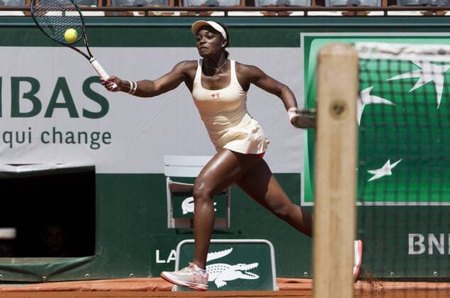 TENNIS - WTA Tennis Damen French Open 2015 PARIS,FRANCE,01.JUN.15 - TENNIS - WTA Tour, Grand Slam, Roland Garros, French Open. Image shows Sloane Stephens (USA). GEPAxpictures xMatthiasxHauer