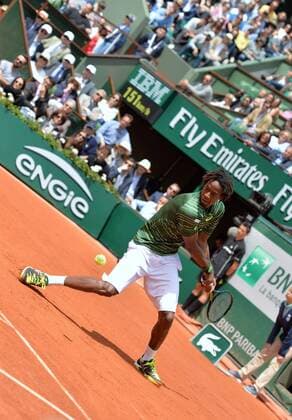 Gael Monfils (fra) - 8eme de finale SH TENNIS : Roland Garros 2015 - Internationaux de France - 01 06 2015 AnthonyBIBARD FEP Panoramic 
