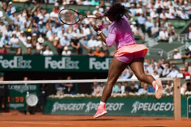 June 1, 2015: Serena Williams of United States of America in action in a 4th round match against Sloane Stephens of United States of America on day nine of the 2015 French Open tennis tournament at Roland Garros in Paris, France. Williams won 16 75 63. Sydney Low Cal Media. Tennis 2015: French Open JUNE 1 - ZUMAc04_