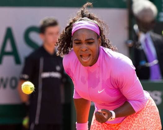 Serena Williams (USA) macht die Faust und jubelt,Jubel,Emotion, Tennis - French Open 2015 - Grand Slam ITF ATP Tennis Herren WTA Tennis Damen - Roland Garros - Paris - - France - 1 June 2015.