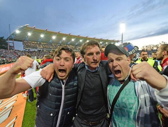 01.06.2015, xjhx, Fussball Relegation, Karlsruher SC - Hamburger SV, v.l. Trainer Bruno Labbadia (Hamburger SV)