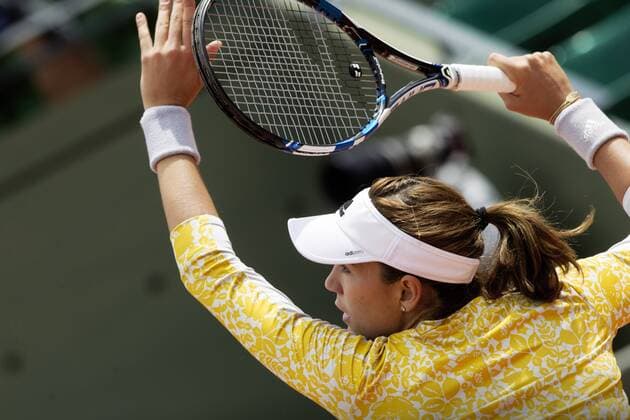 TENNIS - WTA Tennis Damen French Open 2015 PARIS,FRANCE,02.JUN.15 - TENNIS - WTA Tour, Grand Slam, Roland Garros, French Open. Image shows Garbine Muguruza (ESP). GEPAxpictures xMatthiasxHauer