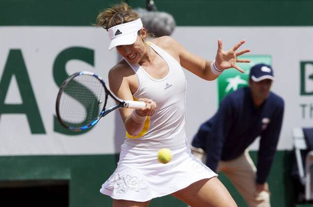 TENNIS - WTA Tennis Damen French Open 2015 PARIS,FRANCE,02.JUN.15 - TENNIS - WTA Tour, Grand Slam, Roland Garros, French Open. Image shows Garbine Muguruza (ESP). GEPAxpictures xMatthiasxHauer