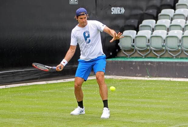 MercedesCup 2015 Deutschland, Stuttgart, 02.06.2015, Tennis, ATP Tennis Herren MercedesCup 2015 Stuttgart Weissenhof: Tommy Haas beim Training.