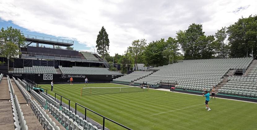 MercedesCup 2015 Deutschland, Stuttgart, 02.06.2015, Tennis, ATP Tennis Herren MercedesCup 2015 Stuttgart Weissenhof: Rasen Centre Court.