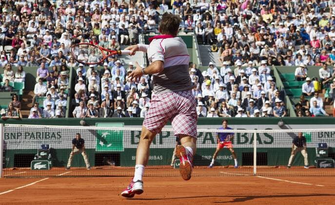TENNIS - ATP Tennis Herren French Open 2015 PARIS,FRANCE,02.JUN.15 - TENNIS - ATP World Tour, Grand Slam, Roland Garros, French Open. Image shows Stanislas Wawrinka (SUI). GEPAxpictures xMatthiasxHauer