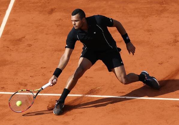- PARIS, FRANCE: French Jo-Wilfried Tsonga pictured in action at the Roland Garros French Open tennis tournament, in Paris, France, Tuesday 02 June 2015. The Roland Garros Grand Slam takes place from 24 May to 07 June 2015. VIRGINIExLEFOUR  x04635702x