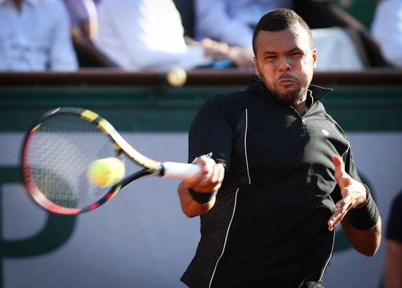 - PARIS, FRANCE: French Jo-Wilfried Tsonga pictured in action at the Roland Garros French Open tennis tournament, in Paris, France, Tuesday 02 June 2015. The Roland Garros Grand Slam takes place from 24 May to 07 June 2015. VIRGINIExLEFOUR  x04635697x