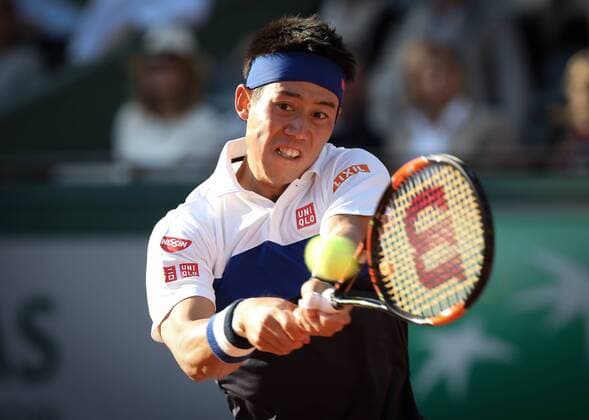- PARIS, FRANCE: Kei Nishikori pictured at the Roland Garros French Open tennis tournament, in Paris, France, Tuesday 02 June 2015. The Roland Garros Grand Slam takes place from 24 May to 07 June 2015. VIRGINIExLEFOUR  x04635685x