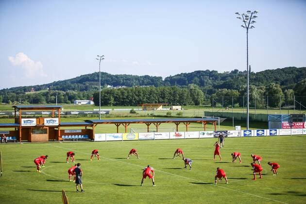 Fussball ÖFB Nationalteam, team training course STEGERSBACH,AUSTRIA,02.JUN.15 - Fussball ÖFB Nationalteam, Oesterreichischer Fussball-Bund, team training course. Image shows the team of AUT. GEPAxpictures xCh.xKelemen