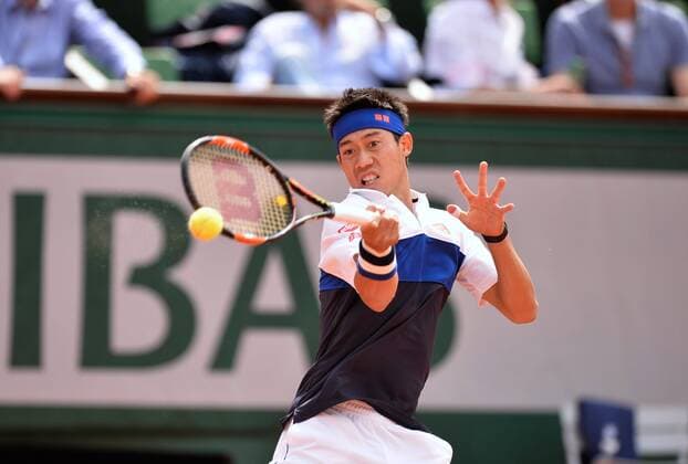 Jo Wilfried Tsonga (fra) vs Kei Nishikori (jap) - 1 4finale SH TENNIS : Roland Garros 2015 - Internationaux de France - 02 06 2015 AnthonyBIBARD FEP Panoramic 