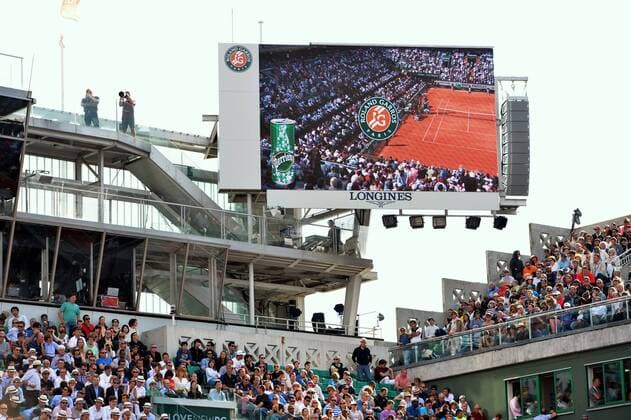 Jo Wilfried Tsonga (fra) vs Kei Nishikori (jap) - 1 4finale SH TENNIS : Roland Garros 2015 - Internationaux de France - 02 06 2015 AnthonyBIBARD FEP Panoramic 