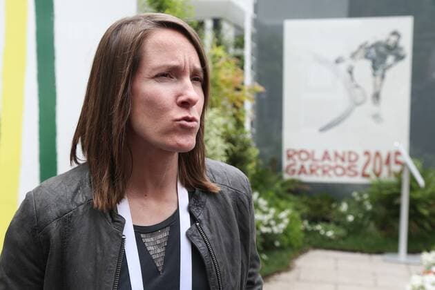 - PARIS, FRANCE: Former tennis number one Justine Henin talks to journalists during the Roland Garros French Open tennis tournament, in Paris, France, Wednesday 03 June 2015. The Roland Garros Grand Slam takes place from 24 May to 07 June 2015. VIRGINIExLEFOUR  x04636060x