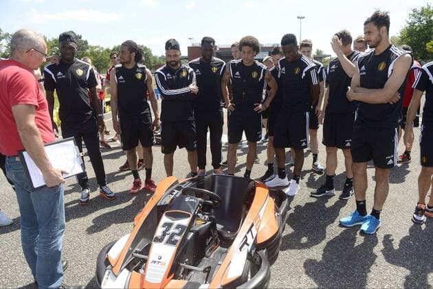 illustration FOOTBALL : Entrainement - Belgique - Seance de Karting - 02 06 2015 PhotoNews Panoramic 