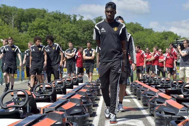 Benteke Christian FOOTBALL : Entrainement - Belgique - Seance de Karting - 02 06 2015 PhotoNews Panoramic 