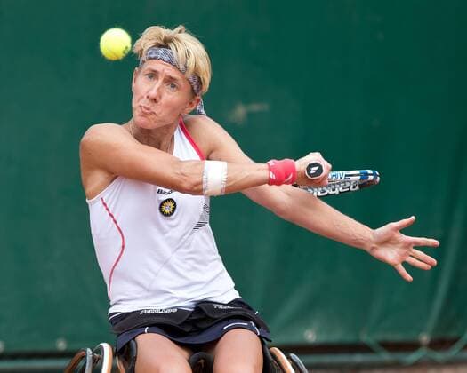 Sabine Ellerbrock (GER) Rollstuhl Tennis Tennis - French Open 2015 - Grand Slam ITF ATP Tennis Herren WTA Tennis Damen - Roland Garros - Paris - - France - 3 June 2015. Juergen Hasenkopf