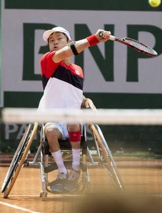 TENNIS - ATP Tennis Herren French Open 2015 PARIS,FRANCE,03.JUN.15 - TENNIS - ATP World Tour, Grand Slam, Roland Garros, French Open, wheelchair. Image shows Shingo Kunieda (JPN). GEPAxpictures xMatthiasxHauer