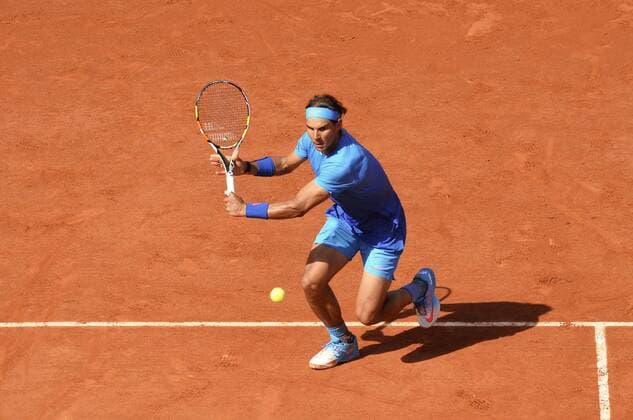 Rafael Nadal (esp) - 1 4 finale TENNIS : Roland Garros 2015 - Internationaux de France - 03 06 2015 AnthonyBIBARD FEP Panoramic 