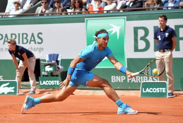Rafael Nadal (esp) - 1 4 finale TENNIS : Roland Garros 2015 - Internationaux de France - 03 06 2015 AnthonyBIBARD FEP Panoramic 