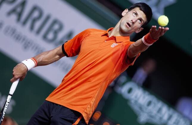 TENNIS - ATP Tennis Herren French Open 2015 PARIS,FRANCE,03.JUN.15 - TENNIS - ATP World Tour, Grand Slam, Roland Garros, French Open. Image shows Novak Djokovic (SRB). GEPAxpictures xMatthiasxHauer