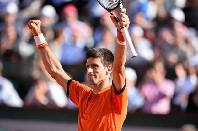 Novak Djokovic (srb) - 1 4 finale TENNIS : Roland Garros 2015 - Internationaux de France - 03 06 2015 AnthonyBIBARD FEP Panoramic 