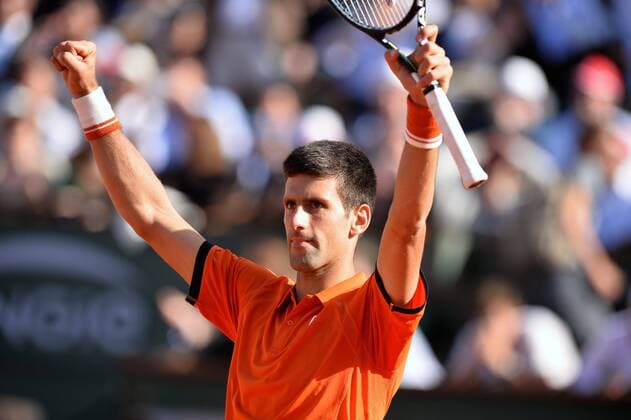 Novak Djokovic (srb) - 1 4 finale TENNIS : Roland Garros 2015 - Internationaux de France - 03 06 2015 AnthonyBIBARD FEP Panoramic 