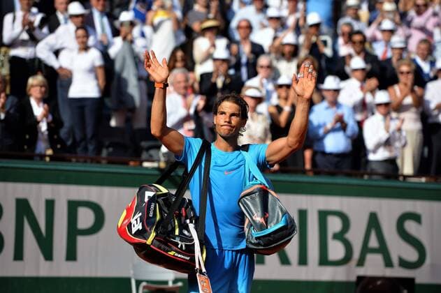 Rafael Nadal (esp) - 1 4 finale TENNIS : Roland Garros 2015 - Internationaux de France - 03 06 2015 AnthonyBIBARD FEP Panoramic 