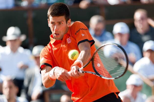 June 3, 2015: Novak Djokovic of Serbia in action in a Quarterfinal match against Rafael Nadal of Spain on day eleven of the 2015 French Open tennis tournament at Roland Garros in Paris, France. Djokovic won 75 63 61. Sydney Low Cal Media. Tennis 2015: French Open JUNE 3 - ZUMAc04_