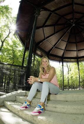 TENNIS - WTA Tennis Damen French Open 2015 PARIS,FRANCE,04.JUN.15 - TENNIS - WTA Tour, Grand Slam, Roland Garros, French Open, photo shoot with Barbara Schett-Eagle. Image shows Barbara Schett-Eagle. GEPAxpictures xMatthiasxHauer