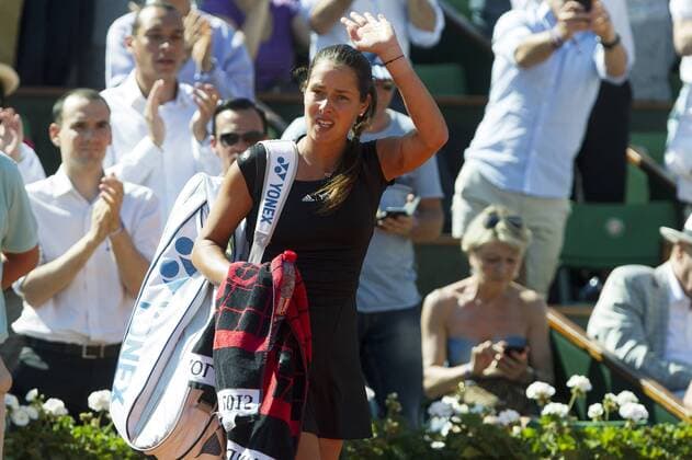 TENNIS - WTA Tennis Damen French Open 2015 PARIS,FRANCE,04.JUN.15 - TENNIS - WTA Tour, Grand Slam, Roland Garros, French Open. Image shows the disappointment of Ana Ivanovic (SRB). GEPAxpictures xMatthiasxHauer