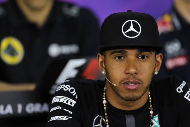 Aktuell Motorsport, Formel 1 GP von Kanada in Montreal, Pressekonferenz der Fahrer Canadian Grand Prix, Montreal 4 - 7 June 2015 04.06.2015 - press conference PK Pressekonferenz Lewis Hamilton (GBR) Mercedes AMG F1 W06 