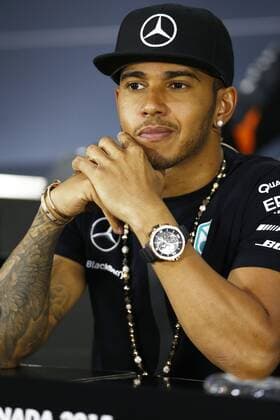 Aktuell Motorsport, Formel 1, GP von Kanada in Montreal, Pressekonferenz der Fahrer Motorsports: FIA Formula One World Championship WM Weltmeisterschaft 2015, Grand Prix of Canada, 44 Lewis Hamilton (GBR, Mercedes AMG Petronas Formula One Team), xHOCHxZWEIx