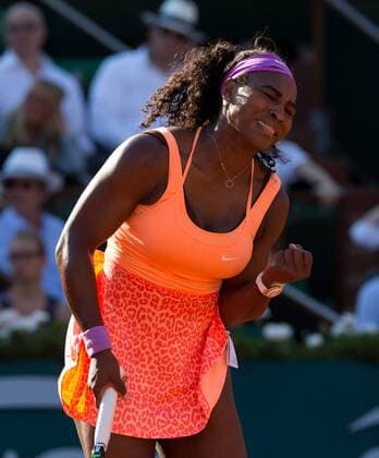 Serena Williams (USA) macht die Faust und jubelt,Jubel,Emotion, Tennis - French Open 2015 - Grand Slam ITF ATP Tennis Herren WTA Tennis Damen - Roland Garros - Paris - - France - 4 June 2015. Juergen Hasenkopf