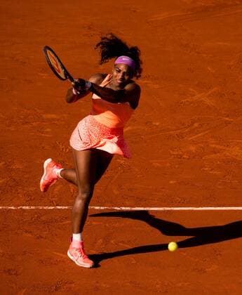04.06.2015. Paris, France. Roland Garros French Open. Serena Williams of USA in action during her Women s Singles match against Timea Bacsinszky of Switzerland on day twelve of the 2015 French Open 2015 in Paris, France. Williams won the match 4-6 6-3 6-0 to move into the final. xBenxPipex  ActionPlus11627565