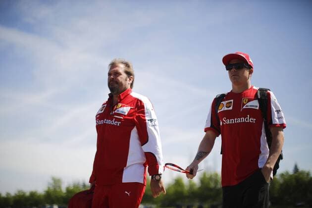June 4, 2015 - Montreal, Canada - KIMI RAIKKONEN of Finland and Scuderia Ferrari is seen arriving in the paddock during preparations of the 2015 Formula 1 Canadian Grand Prix at Circuit Gilles Villeneuve in Montreal, Canada. F1 2015 - Canadian Grand Prix - Preparations - ZUMAg147