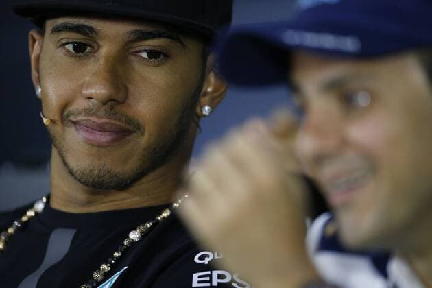 June 4, 2015 - Montreal, Canada - LEWIS HAMILTON of Great Britain and Mercedes AMG Petronas F1 Team is seen during the press conference PK Pressekonferenz of the 2015 Formula 1 Canadian Grand Prix at Circuit Gilles Villeneuve in Montreal, Canada. F1 2015 - Canadian Grand Prix - Preparations - ZUMAg147