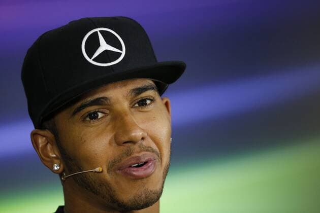 June 4, 2015 - Montreal, Canada - LEWIS HAMILTON of Great Britain and Mercedes AMG Petronas F1 Team talks during the press conference PK Pressekonferenz of the 2015 Formula 1 Canadian Grand Prix at Circuit Gilles Villeneuve in Montreal, Canada. F1 2015 - Canadian Grand Prix - Preparations - ZUMAg147