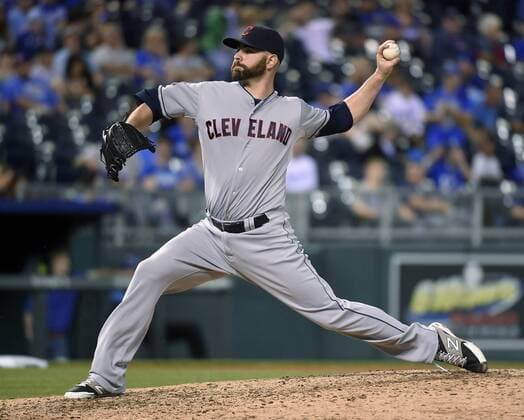 June 4, 2015 - Kansas City, MO, USA - Cleveland Indians pitcher Marc Rzepczynski throws in the eighth inning against the Kansas City Royals at Kauffman Stadium in Kansas City, Mo., on Thursday, June 4, 2015. Cleveland at Kansas City - ZUMAm67_
