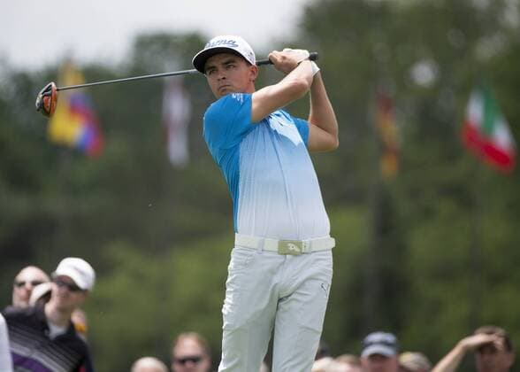 June 04 2015: Ricky Fowler teeing off during the first round of the Memorial Tournament held at the Muirfield Village Golf Club in Dublin, Ohio. GOLF: JUN 04 PGA Golf Herren - the Memorial Tournament - First Round Icon150604040 EDITORIAL USE ONLY